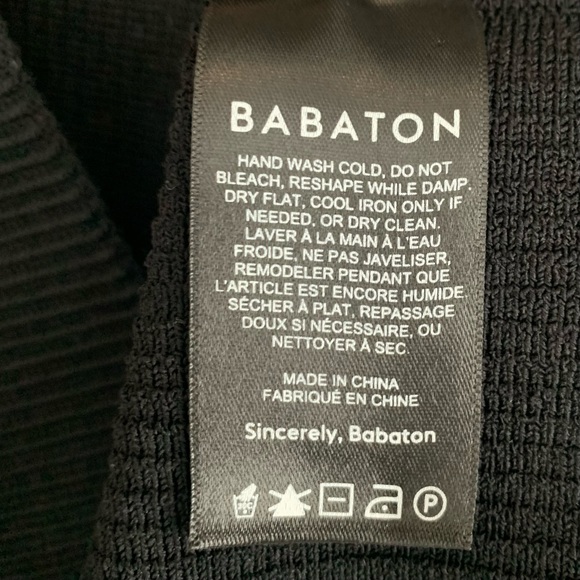 Babaton Sculpt Knit Criss Cross Black Dress, Size XS - Picture 7 of 8